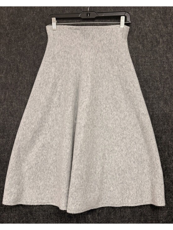 Uniqlo Dresses & Skirts - Uniqlo Wool Blend A-Line Skirt Sz XS Grey Elasticized Waist